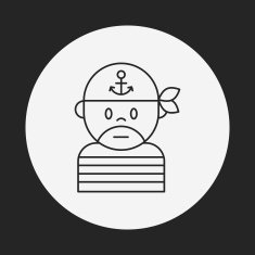 pirate line icon N13