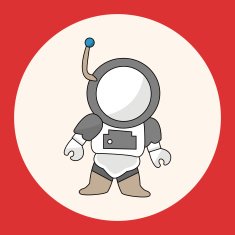 Space astronaut theme elements N12
