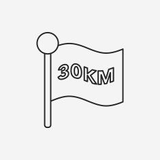 marathon flag line icon N4