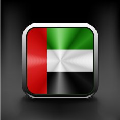 United Arab Emirates flag icon Vector illustration