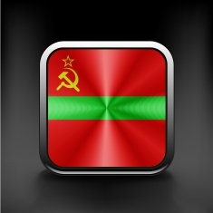Flag of Transnistria country icon symbol emblem