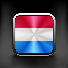 Flag of Luxembourg vector illustration
