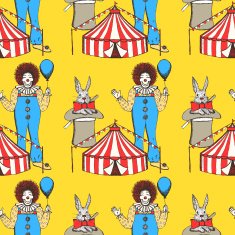 Sketch circus in vintage style N3
