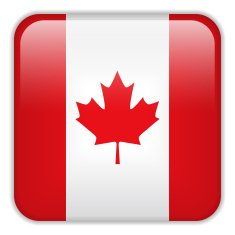 Canada Flag Smartphone Application Square Buttons