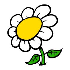 cartoon flower N649