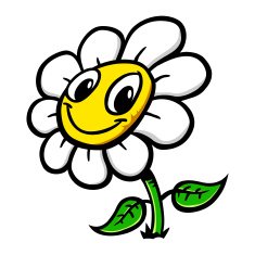 cartoon flower N650