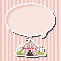 circus tent theme elements vector eps N4