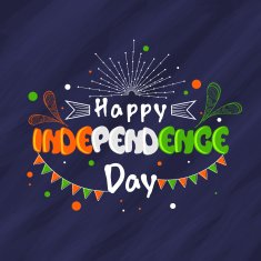 Greeting card for Indian Independence Day