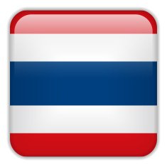 Thailand Flag Smartphone Application Square Buttons