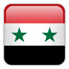 Syria Flag Smartphone Application Square Buttons