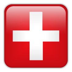 Switzerland Flag Smartphone Application Square Buttons