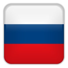 Russia Flag Smartphone Application Square Buttons