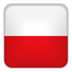 Poland Flag Smartphone Application Square Buttons