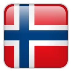 Norway Flag Smartphone Application Square Buttons