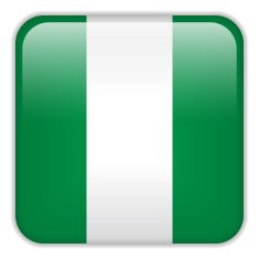 Nigeria Flag Smartphone Application Square Buttons