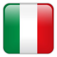 Italy Flag Smartphone Application Square Buttons