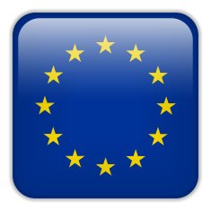 Europe Flag Smartphone Application Square Buttons
