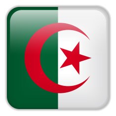 Algeria Flag Smartphone Application Square Buttons