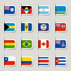 Label - American Flags