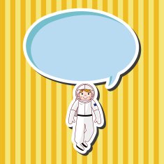 Space Astronaut theme elements vector eps10 N8