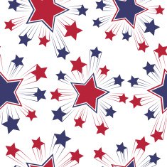 Seamless patterns with American symbols Vector