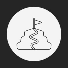 mountain top line icon N3