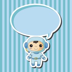 Space astronaut theme elements N18