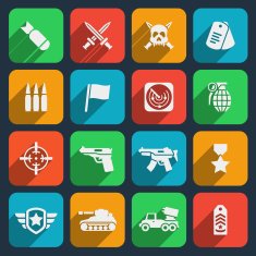 Weapons and ammunition icons
