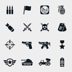 Vector war icons