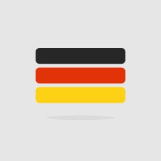 Germany flag stylized Flag German of geometrical elements Vect