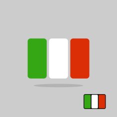 Italy flag stylized Flag Italian of geometrical elements Vecto
