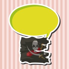 pirate flags theme elements vector eps N2