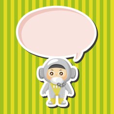 Space astronaut theme elements N19