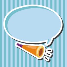 birthday horn theme elements N9