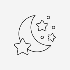 moon line icon N10