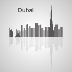 Dubai skyline for your design N2