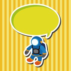 Space Astronaut flat icon elements background eps10 N2