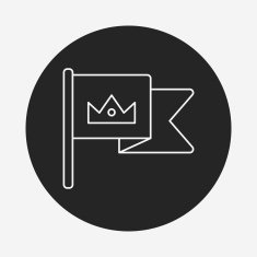 Flag line icon N4