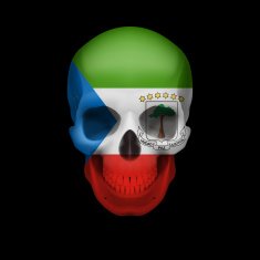 Equatorial Guinean flag skull
