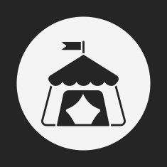 Circus tent icon N7