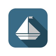 Vector icon of yacht N11