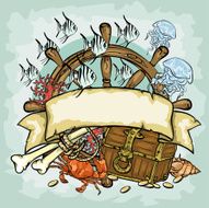 Pirate logo design vector illustrations with space for text N3