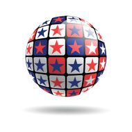 United States Stars in the form of ball