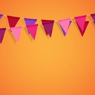 bunting flags decorative elements for design