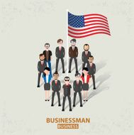American team design on old background vector