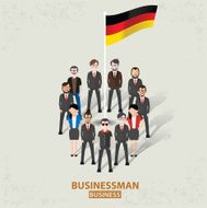 Germany team character business concept vector