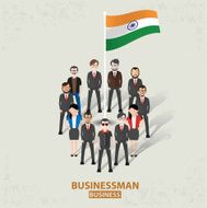 India team character business concept vector