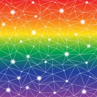 abstract low poly rainbow background