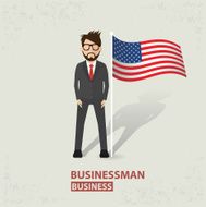 American business concept design vector
