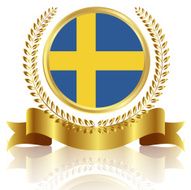 Sweden national flag frame